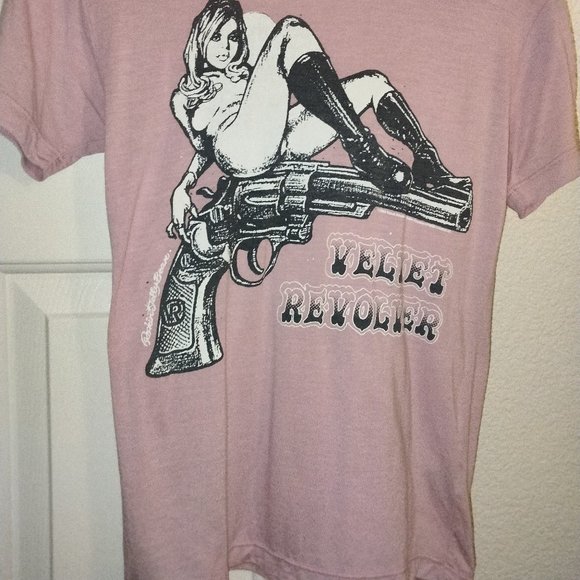 EXTREMELY RARE VELVET REVOLVER BABYDOLL SHIRT - Picture 5 of 8